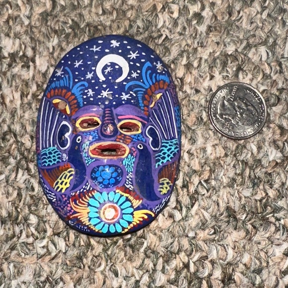 Colorful Handcrafted Decorative Mask - Picture 3 of 3